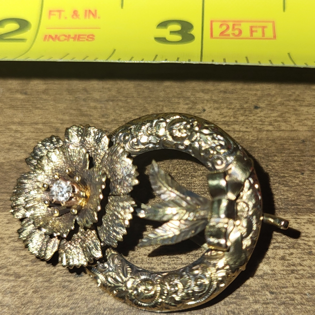 Civil War Era 12kt Gold Broach
